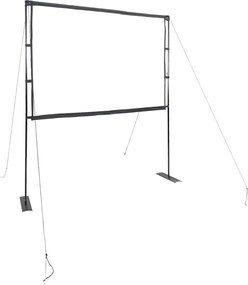 vidaXL Ecran de proiecție cu suporturi, 90 inci, format 4:3