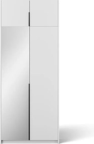 Dulap Alera II with top extension – Hinged – cu oglindă – 100x58x250 cm – Alb – Alera II with top extension – Hinged Dulap – Varianta 2
