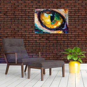 Tablou - Ochi de pisică Pictură (70x50 cm)