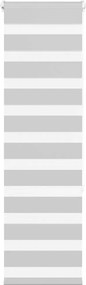 vidaXL Jaluzea tip zebra gri deschis lățime țesătură 45,9 cm poliester