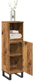 vidaXL Dulap de baie, lemn vechi, 30x30x100 cm, lemn prelucrat
