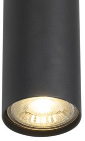 Lampă suspendată inteligentă neagră, inclusiv 5 GU10 Wi-Fi - Jeana