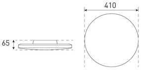 Plafonieră LED dimabilă VARIO NOVA LED/22/32W/230V d. 41 cm IP44 negru