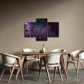 Tablou - Buddha cu florile vieții (90x60 cm)
