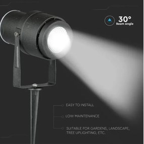 Lampă LED de exterior LED/12W/230V 3000K neagră IP65