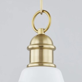 Pendul clasic LUX, Metal, Alama Antic, Soft White, FENIMORE