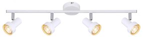 Lustra cu 4 spoturi design industrial Konrad alb 5357 RX