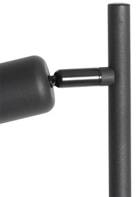 Lampa de podea de design neagră cu auriu cu 3 lumini - Noud