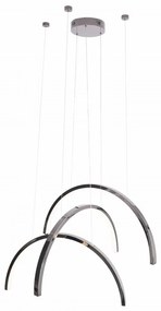 Lustra LED design decorativ modern Trio Arc Shiny Black