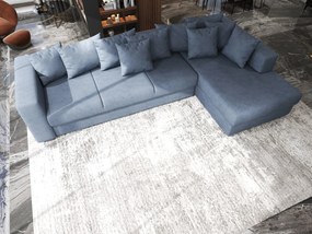 Colțar extensibil dumonde cu ladă de depozitare si sezut confortabil din spuma high-density, Gloria Enjoy Antracit II 320x183 cm