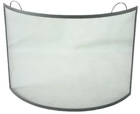 Paravan pentru șemineu 66 x 66 cm, oțel, negru