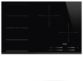 Plita incorporabila cu inductie Smeg SI1F7845B, 70/75 cm latime