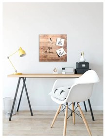 Tablă magnetică Styler Wood, 30 x 30 cm