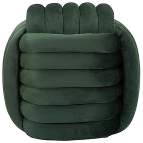 Taburet verde cu tapițerie din catifea Softy – Mauro Ferretti