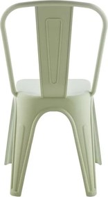 Scaun de exterior design industrial Loft verde deschis