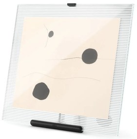 Ramă foto neagră cu picior de susținere din sticlă 26x30,5 cm Flute – Umbra