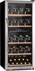 Klarstein Vinamour 66 Duo, frigider pentru vin, 2 zone, 204 l, 79 sticle, 5 - 18 °C, control tactil