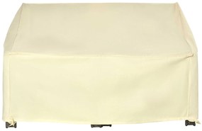 Outsunny Husă de protecție pentru mobilier de grădină cearceaf impermeabil 140L x 84l x 56/94H cm Oxford de înaltă densitate 600D Bej | Aosom Romania