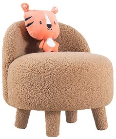 Fotoliu pentru copii PIXI, Ø 46 cm, maro