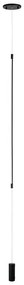 Lampa LED suspendata tip lampadar minimalist Fily negru