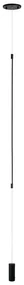 Lampa LED suspendata tip lampadar minimalist Fily negru