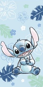 Disney Lilo și Stitch Ohana Blue Prosop de baie roz, Prosop de plajă 70x140cm
