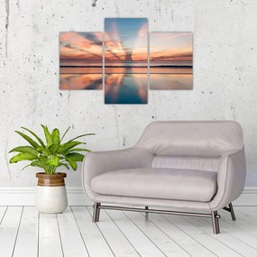 Tablou cu razele solare deasupra plajei Dayton (90x60 cm)