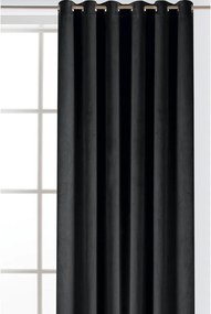 Draperie neagră dimout (semi-opacă) din catifea 140x175 cm Velto – Filumi