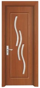 Usa Interior din MDF Novo Doors ND14, Cadru din Lemn Masiv, Geam Sablat, KIT COMPLET, Toc , Manere si balamale incluse (Culoare: Alb, Dimensiune: 80