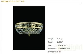 Aplica de perete Cristal Bohemia Exclusive Ivona WL CE