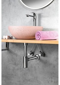 Baterie argintiu-lucios pentru chiuvetă înaltă Pax – Sapho