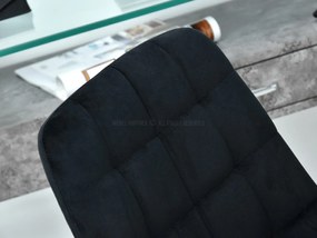 Scaun Eleanor (negru + crom). 1110005