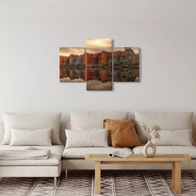 Tablou cu căsuțele colorate (90x60 cm)