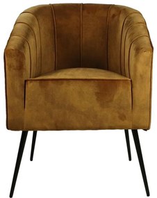 442886 HSM Collection Scaun de bucătărie Chester, auriu