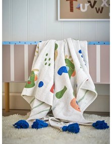 Pătură pentru copii crem din bumbac reciclat 130x160 cm Sylvie – Bloomingville Mini