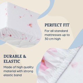 Soft Wonder-Edition, cearșaf elastic pentru pat, 140 – 160 × 200 cm, microfibră