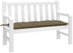 vidaXL Pernă bancă de grădină, melanj gri taupe, 120x50x7 cm, textil