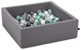 Piscina Uscata Pentru Copii Patrat, 90x30x90 cm