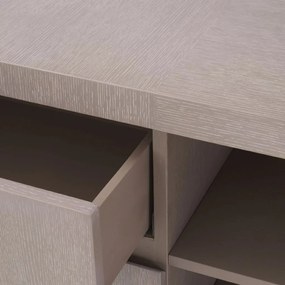 Comoda design LUX Crosby, stejar albit