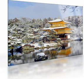 Tablou pe sticlă - Kinkakuji, Japonia (70x50 cm)