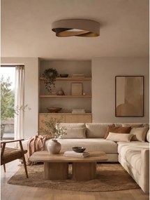 BRILAGI-LED Plafonieră VELVET TWIST LED/24W/230V 4000K Ø 55 cm bej/maro/auriu