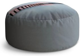 Taburet Circle ponton cu amurg, gri