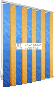 Jaluzele verticale BEATA 9607/9617 portocaliu pal/albastru