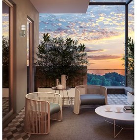 Aplică de exterior cu senzor TRITON 1xE27/28W/230V IP54 alamă Redo 90199