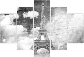 Tablou - Carte poștală de epocă a orașului N⁰3 (150x105 cm)