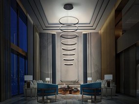 LUSTRA XXL LED DIMABILA cu telecomanda Ring 80cm, 4000K