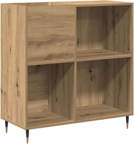 vidaXL Dulap pentru discuri de vinil stejar artizanal 85 x 38 x 89 cm