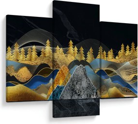 Tablou - Munții aurii (90x60 cm)