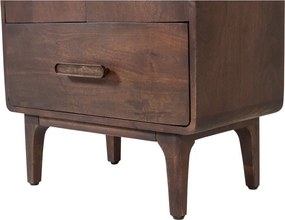 Dulap în culoare naturală închisă din lemn de mango 60x200x35 cm Liya – WOOOD