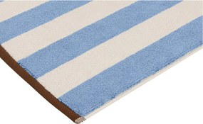 Covoraș de baie albastru din material textil 50x80 cm Gobo – noo.ma